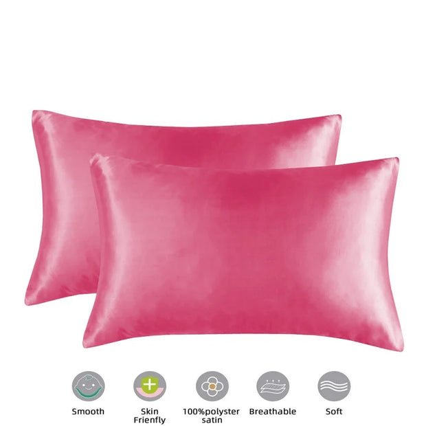 Mulberry Silk Pillowcase for Hair & Skin Care Anti-Frizz Satin Pillow Case Queen/King Super Soft Hypoallergenic Bedding Cover