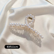 Simulated Pearl Hair Claws for Women Korean Acrylic Hair Clips Girls Large Size Barrette Shark Clip Fashion Hair Accessories