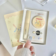 Cappuvini Two Pack Cheese Lip Care Set Moisturizing Exfoliating Lip Balm Light Texture Lip Mask