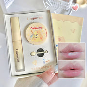 Cappuvini Two Pack Cheese Lip Care Set Moisturizing Exfoliating Lip Balm Light Texture Lip Mask