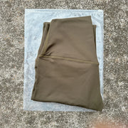 Solid Color High Waist Yoga Legging soft Women Sport Pant Tight Butter Athletic Gym Comprehensive Training Jog Back Waist Pocket