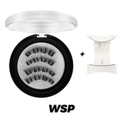 DINGSEN Magnetic Eyelashes 3D Natural False Eyelashes Reusable 4pcs Magnet Clip Set Lashes Extension makeup Tweezers Lash Set