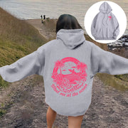 2025Women's Letter Graphics Printed Hoodie Autumn Winter Hoodies Long Sleeved Pockets Pullover Casual Streetwear Sweatshirts