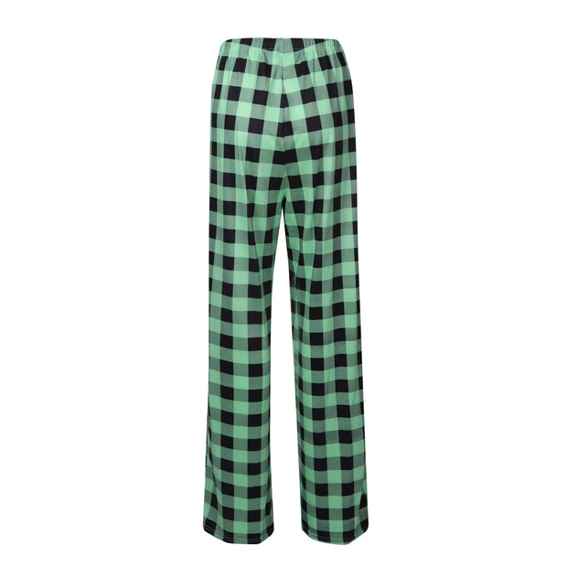 Women Pants Plaid Cotton Loose Ladies Pajama Pants Pyjama Trousers Men Sleep Bottoms Lounge Wear Sleep Lounge Pants Bottoms