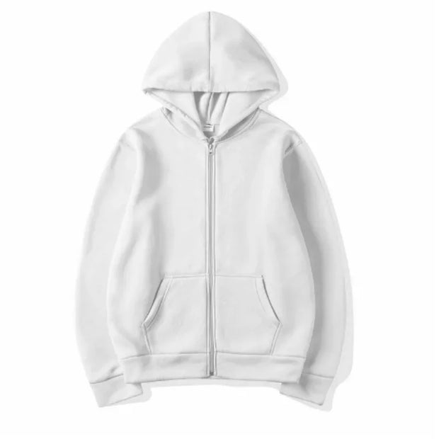 2025 Women Fleece Zip Up Hoodies Running Sports Sweatshirts Fashion Female Classic Casual Zipper Jackets Y2k Hip Hop Streetwear