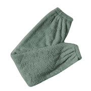 Women Comfortable Plush Sleep Bottoms Trendy Casual Solid Color Pajama Pants Female Leisure Family Daily Soft Cozy Trousers