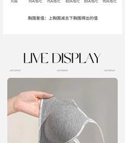 6cm Thickened Push-Up Bra for Small Chest Wireless No Steel Ring Anti-Slip Pads Seamless Invisible Adjustable Straps