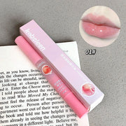 Peach Lip Oil Hydrating Mirror Lip Gloss Moisturizing Non-sticky Lip Tint Lips Plumper Autumn and Winter Lips Care Serum Primer