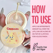 Cappuvini Two Pack Cheese Lip Care Set Moisturizing Exfoliating Lip Balm Light Texture Lip Mask