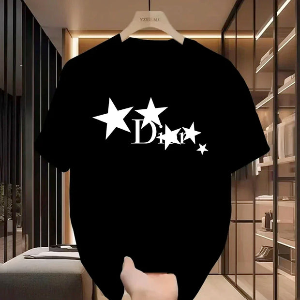 Women Casual T-Shirt Harajuku Y2k Designer Ladies Luxury Tees Female Vintage Trendy Pullover T Shirts