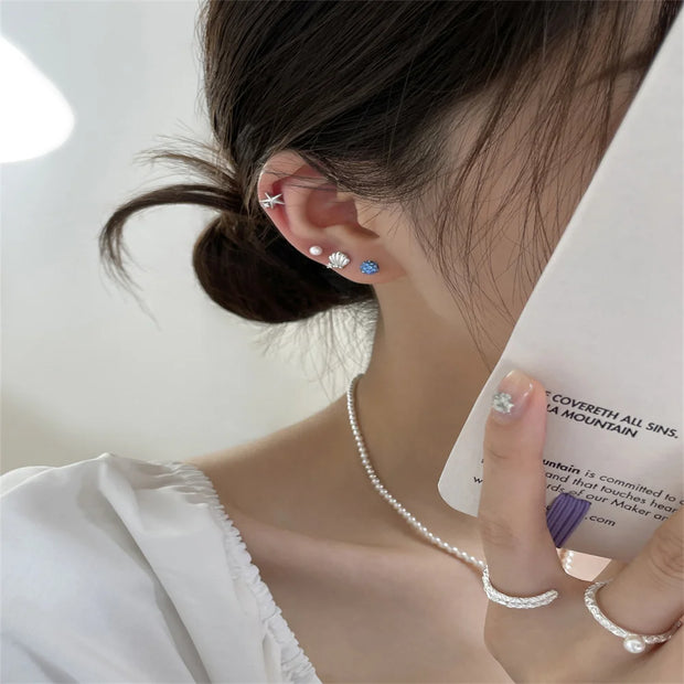 36Pairs/Lot Fashion Colorful Rhinestone Stud Earring Women Girls Animal Fruit Piercing Jewelry Wedding Party Gifts Mixed Style