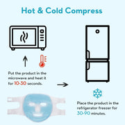 Face Cooling Mask Gel Eye Mask Ice Pack Cooling PVC Hot Cold Therapy Skin Care Tool Gel Face Mask Skin Firming Spa Sleep Mask