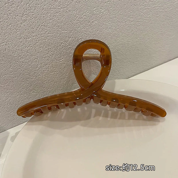 Fashion Elegant Gold Color S-shaped Metal Hairpins Hair Claw For Women Girls Korean Hair Clips Ponytail Clip Hair Accessories