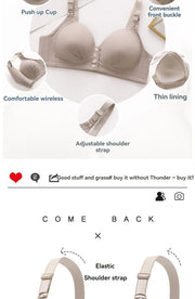 New Large Size Front Buckle Sexy Push up WOMEN'S Bra Adjustable Thin Cup Breathable Comfortable Middle-aged Mom Ladies Underwear