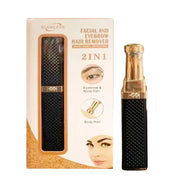 2 in 1 Multifunctional Lipstick Shaver with LED Light Armpit Hair Leg Hair Shaver Electric Eyebrow Shaver Women's Hair Remover