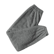 Women Comfortable Plush Sleep Bottoms Trendy Casual Solid Color Pajama Pants Female Leisure Family Daily Soft Cozy Trousers