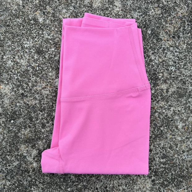 Solid Color High Waist Yoga Legging soft Women Sport Pant Tight Butter Athletic Gym Comprehensive Training Jog Back Waist Pocket