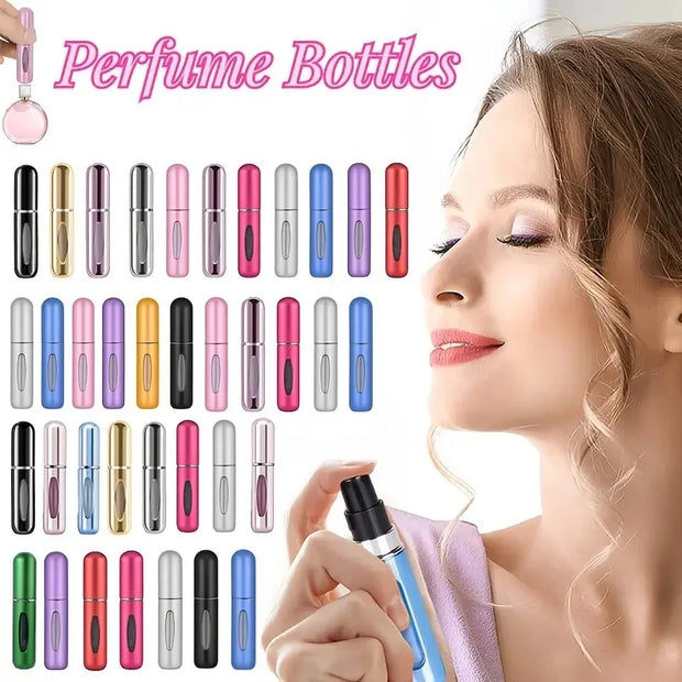 Refillable Perfume Empty Bottles With Spray Scent Pump Portable Travel Empty Cosmetic Containers Mini Spray Atomizer Bottle