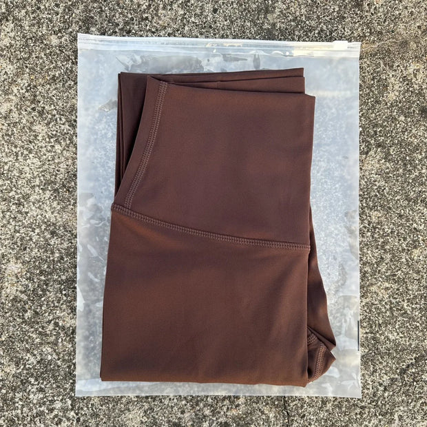 Solid Color High Waist Yoga Legging soft Women Sport Pant Tight Butter Athletic Gym Comprehensive Training Jog Back Waist Pocket