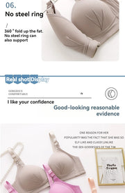 New Large Size Front Buckle Sexy Push up WOMEN'S Bra Adjustable Thin Cup Breathable Comfortable Middle-aged Mom Ladies Underwear