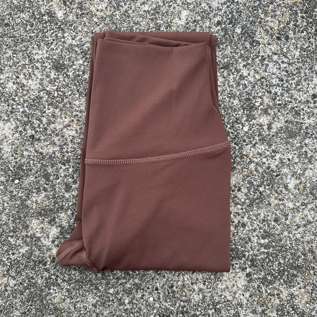 Solid Color High Waist Yoga Legging soft Women Sport Pant Tight Butter Athletic Gym Comprehensive Training Jog Back Waist Pocket