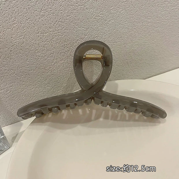 Fashion Elegant Gold Color S-shaped Metal Hairpins Hair Claw For Women Girls Korean Hair Clips Ponytail Clip Hair Accessories