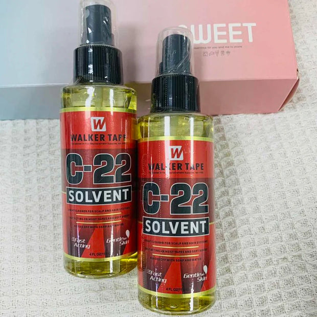 C-22/bottle Solvent Spray Remover for Lace Wigs Toupee Adhesive Removers Wig Glue Remover for Tape Hair Extensions