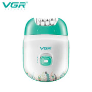 Original VGR Rechargeable Women Epilator Electric Female Epilator For Face Hair Removal Machine Facial Legs Depilatory Body