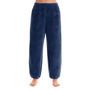Women Comfortable Plush Sleep Bottoms Trendy Casual Solid Color Pajama Pants Female Leisure Family Daily Soft Cozy Trousers