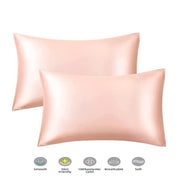 Mulberry Silk Pillowcase for Hair & Skin Care Anti-Frizz Satin Pillow Case Queen/King Super Soft Hypoallergenic Bedding Cover