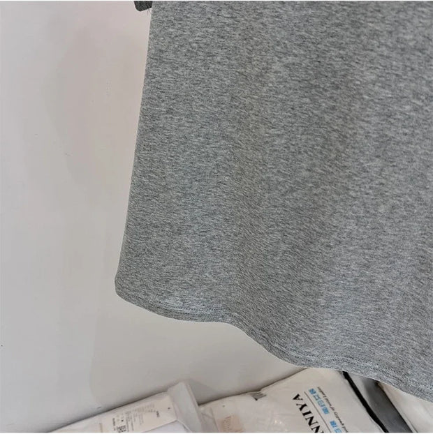 Zjaiss 2025 O-Neck Fashion T-Shirt Summer Sexy Basic Top Solid Short Sleeve Womens Tshirt Casual Korean Tee Streetwear