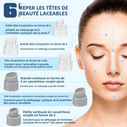 Electric Small Bubble Blackhead Remover USB Water Cycle Pore Acne Pimple Removal Vacuum Suction Facial Nose Cleaner Tool