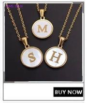 MHS.SUN Gold Plated Balloon 26 Letter Necklaces Copper Zircon Bubble Initial Pendant Chunky Women Personality Chain Jewelry