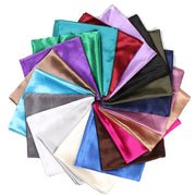 Luxury Brand Silk Scarf Women Satin Solid color Hijab Scarves Muslim Pareo Bandana Female Shawl Wrap Headband Foulard 90*90cm