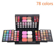 40/74/78 Colors Glitter Eyeshadow Palette Matte Waterproof Long Lasting Pressed Powder Cosmetics Kit  Fashion Women MakeUp Tools