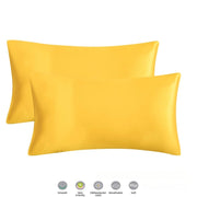 Mulberry Silk Pillowcase for Hair & Skin Care Anti-Frizz Satin Pillow Case Queen/King Super Soft Hypoallergenic Bedding Cover