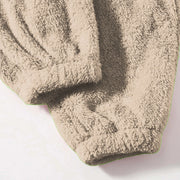 Women Comfortable Plush Sleep Bottoms Trendy Casual Solid Color Pajama Pants Female Leisure Family Daily Soft Cozy Trousers