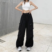 Retro Cargo Pants Women Fashion Streetwear High Waist Thin Casual Sweatpants Harajuku Sports Pants Woman Clothes Trousers Mujer