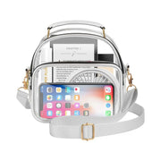Transparent PVC Ladies Small Handbags Stadium Approved Women Clear Bag Fashion Waterproof Casual Simple Crossbody Shoulder Bags