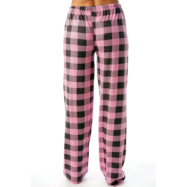 Women Pants Plaid Cotton Loose Ladies Pajama Pants Pyjama Trousers Men Sleep Bottoms Lounge Wear Sleep Lounge Pants Bottoms