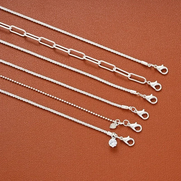 6Pcs 925 Sterling Silver Rhinestone Bracelets for Women Girls Luxury Korean Sparkling Starry Sky Charm Bracelets Party Jewelry