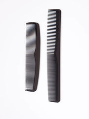 2pcs comb set, anti-static and heat-resistant comb, fine plastic comb for women and men's pockets,Special for real hair wigs