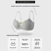 FINETOO Women Underwear Small Chest Sexy Push Up Lingerie Seamless Bra for Women Comfortable Everyday Bra Thick Bralette 32-38AB