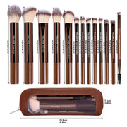 MAANGE 13pcs Makeup Brushes with Storage Bag Soft Fluffy Cosmetic Foundation Powder Eyeshadow Kabuki Blending Beauty Tool Makeup