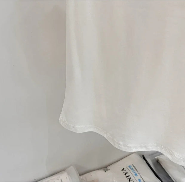 Zjaiss 2025 O-Neck Fashion T-Shirt Summer Sexy Basic Top Solid Short Sleeve Womens Tshirt Casual Korean Tee Streetwear