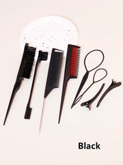 8-piece hair styling comb set with triple tear comb mouse tail comb edge brush hair salon accessories Special for real hair wigs