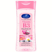 DR.DAVEY VitaminB3Glossy Body Oil，200Ml/6.8Fluid Ounce，Nourishing massage oil for all skin types，Contains glycerin，Basic Functio