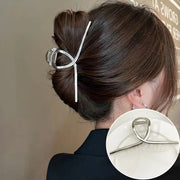 Fashion Elegant Gold Color S-shaped Metal Hairpins Hair Claw For Women Girls Korean Hair Clips Ponytail Clip Hair Accessories