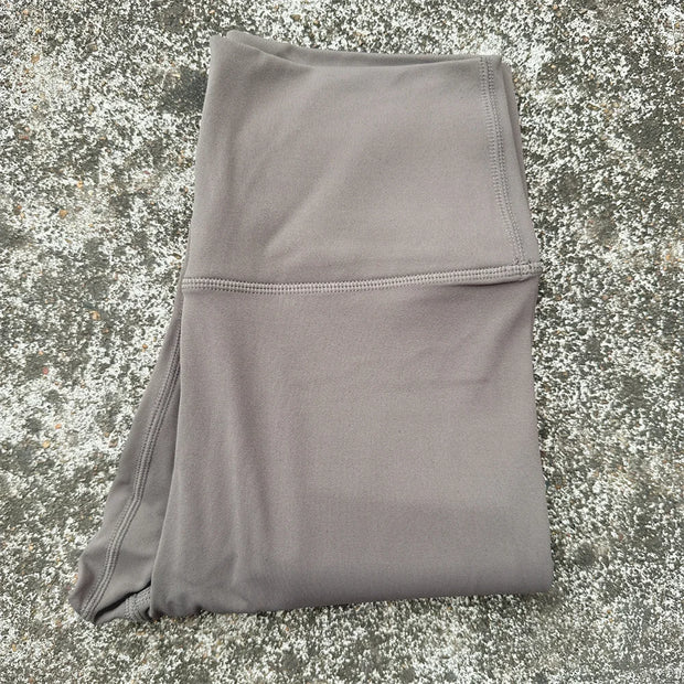 Solid Color High Waist Yoga Legging soft Women Sport Pant Tight Butter Athletic Gym Comprehensive Training Jog Back Waist Pocket