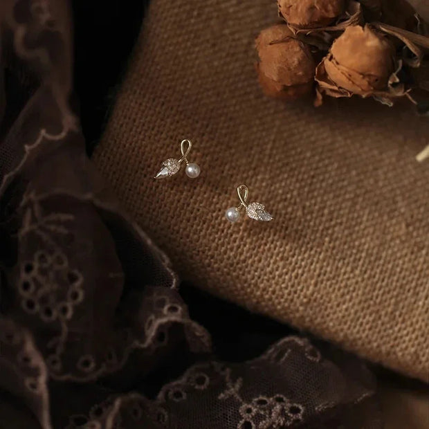 Fashion Romantic Crystal Butterfly Heart Stud Earring for Women Sweet Hypoallergenic Wedding Party  Jewelry Gifts